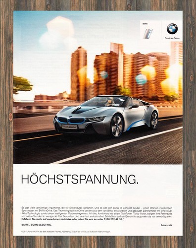 Bmw reklame werbeanzeige - -,
